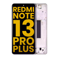 OLED-Display mit Rahmen für Xiaomi Redmi Note 13 Pro Plus (Refurbished) (Weiß)