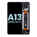LCD Complete Assembly with Frame for Samsung Galaxy A13 4G (A135 / 2022) (Service Pack) (All Colors)
