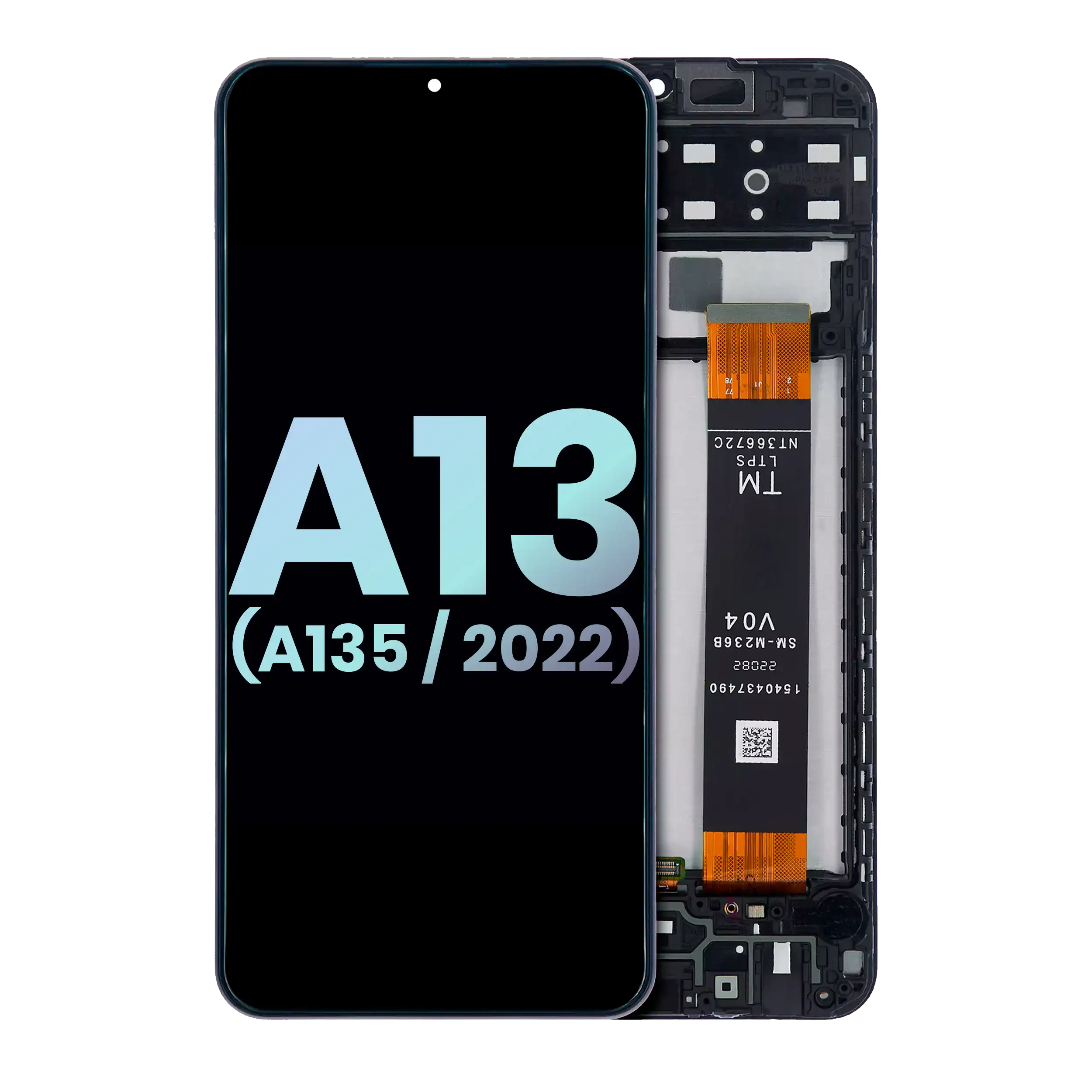LCD-Display mit Rahmen für Samsung Galaxy A13 4G Service Pack (alle Farben)