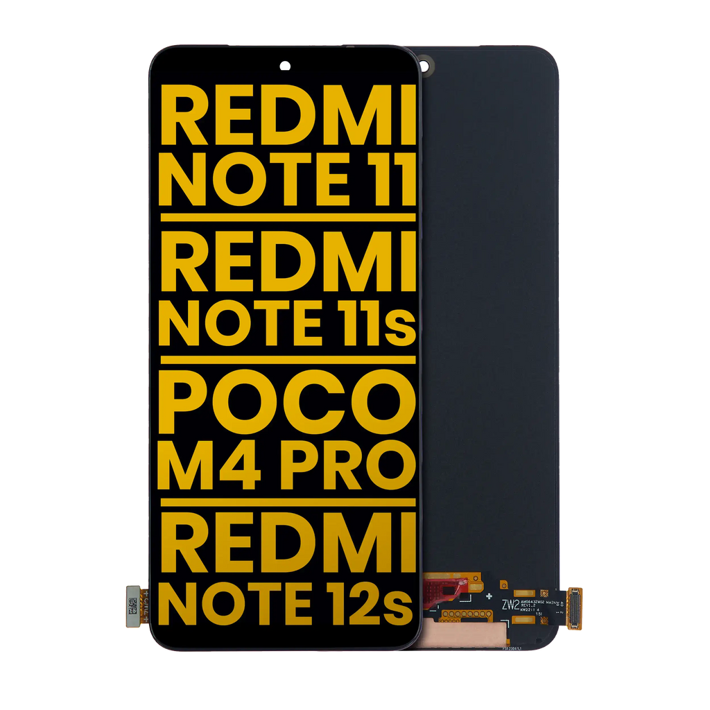 Frameless OLED Display for Xiaomi Redmi Note 11 / Redmi Note 11S 4G / Xiaomi Poco M4 Pro 4G / Redmi Note 12S (Refurbished) (All Colors)