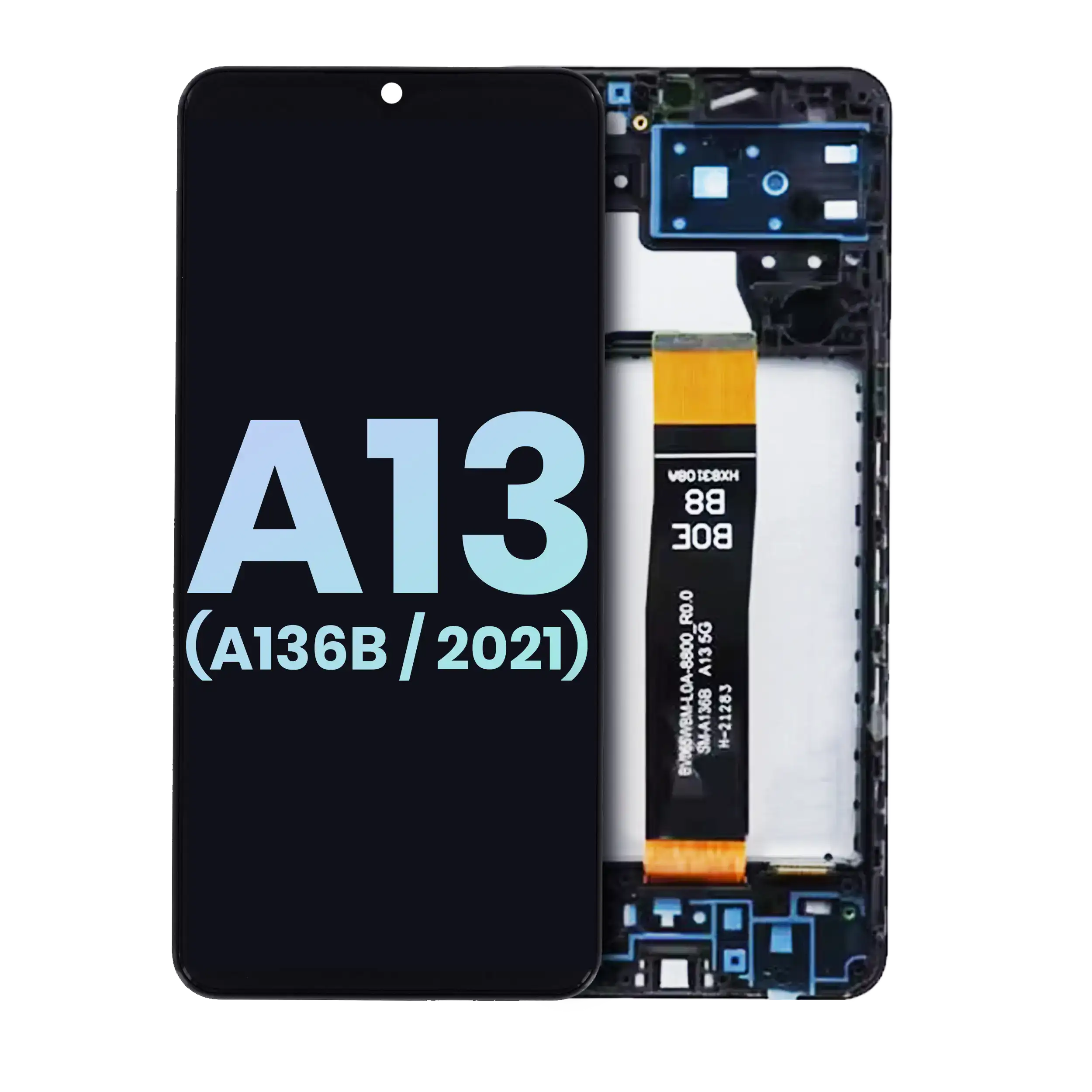 LCD-Display mit Rahmen für Samsung Galaxy A13 5G (Service Pack)