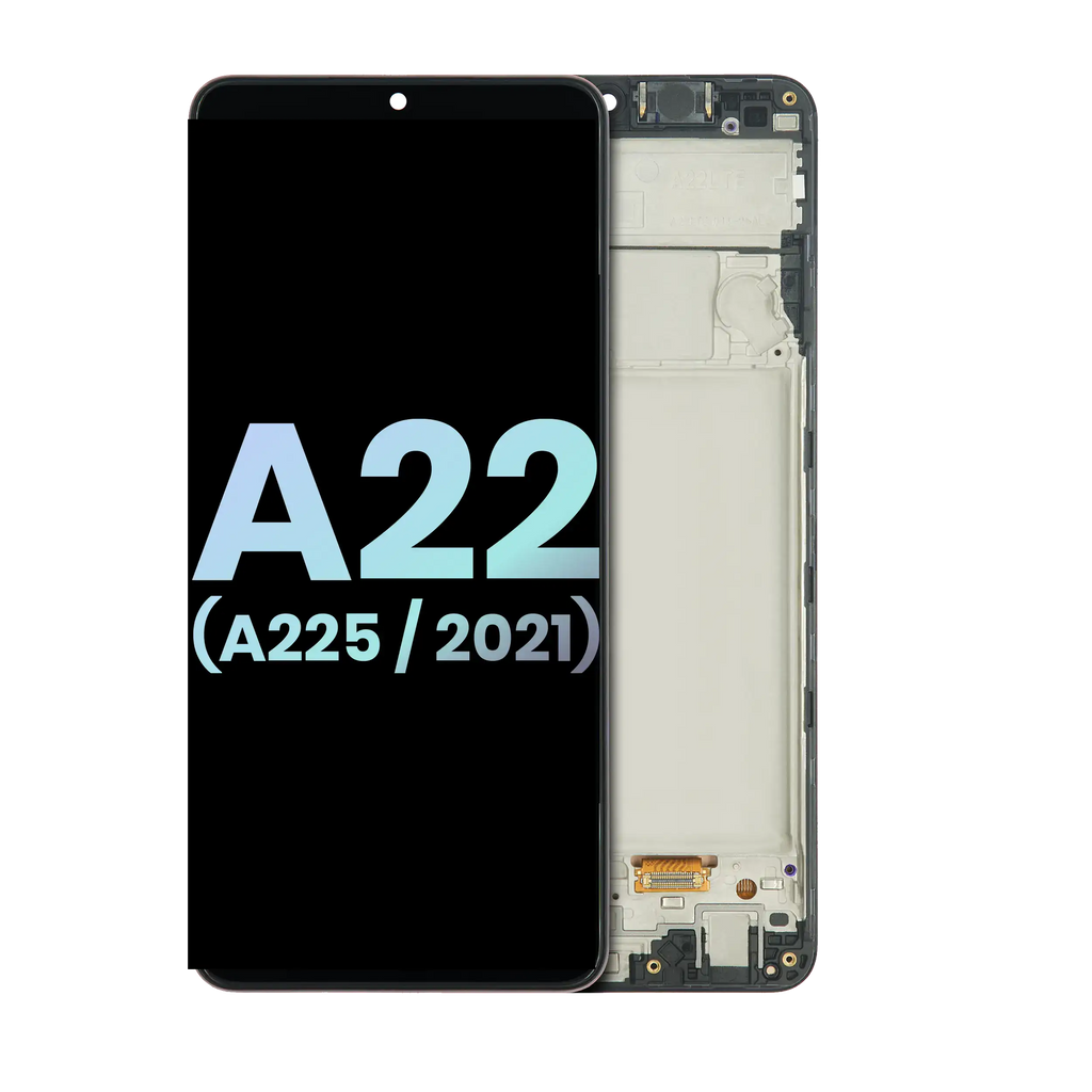 OLED Display with Frame for Samsung Galaxy A22 4G (A225 / 2021) (Service Pack) (All Colours)