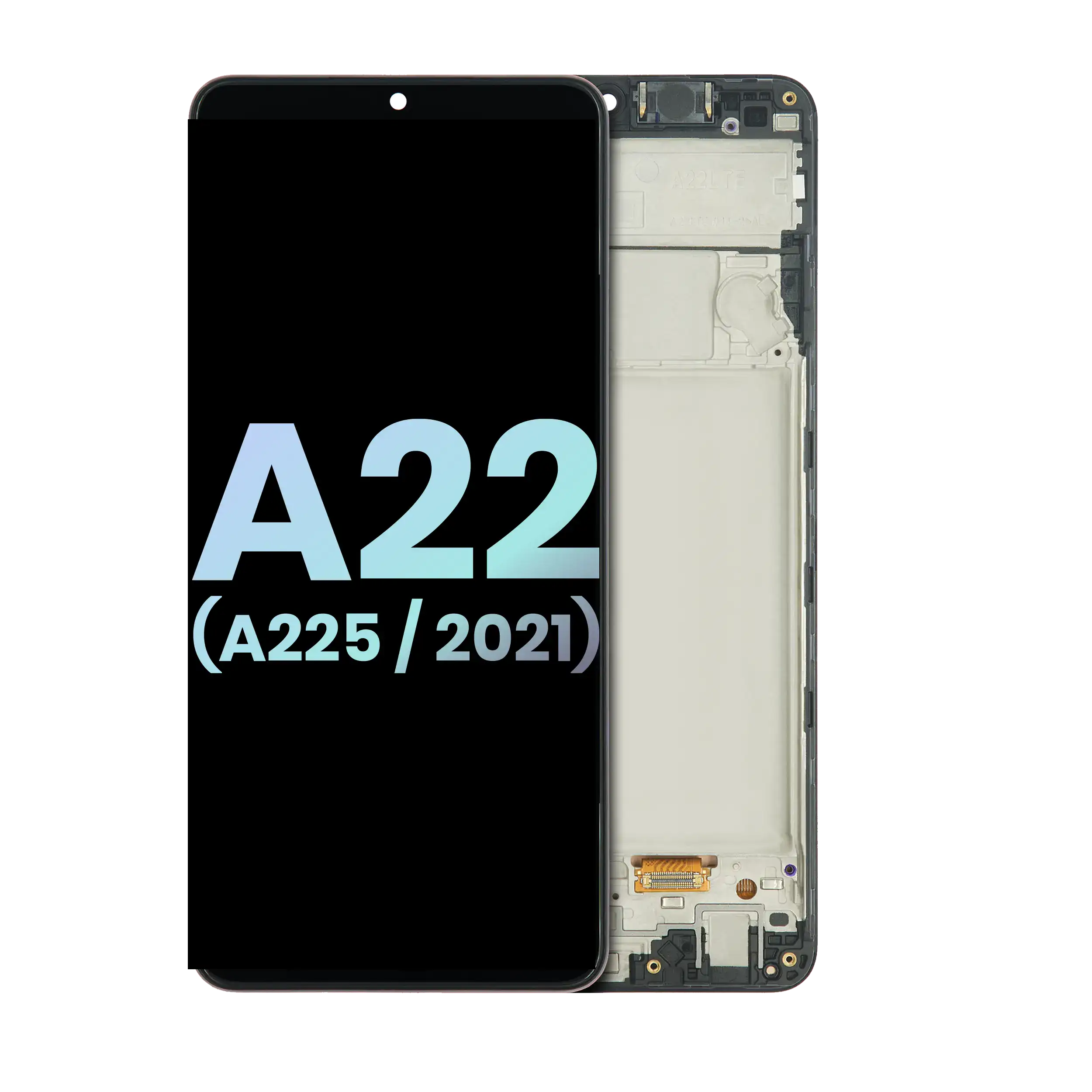OLED Display with Frame for Samsung Galaxy A22 4G (A225 / 2021) (Service Pack) (All Colours)