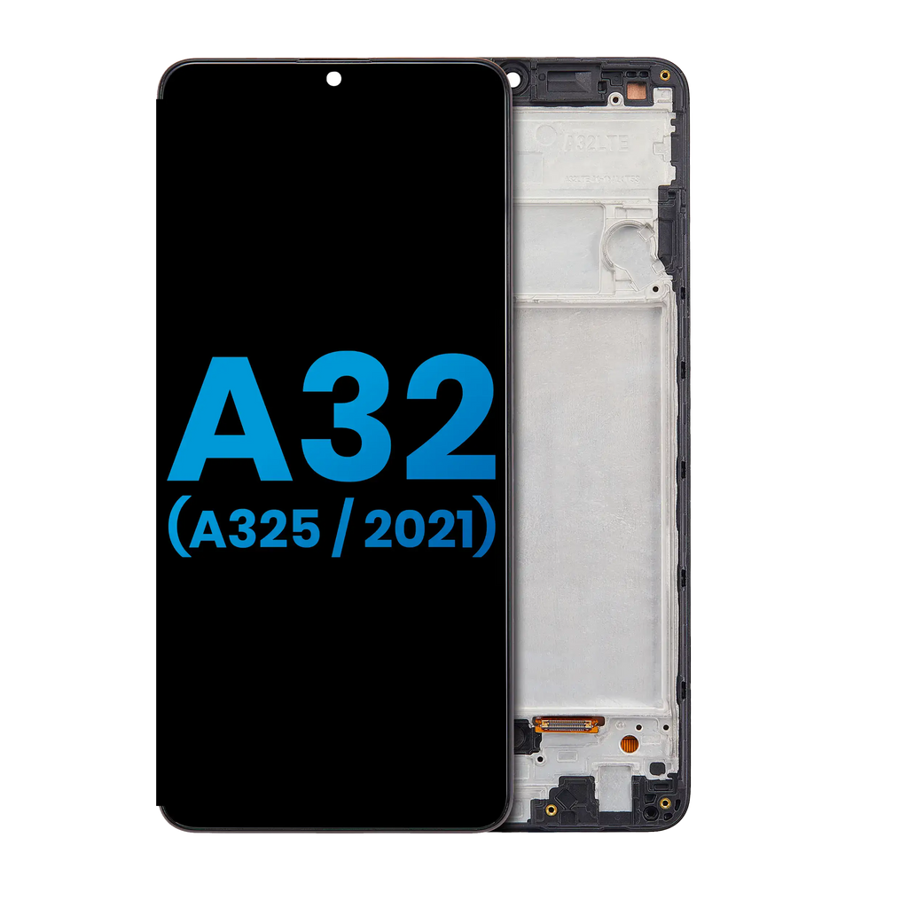 LCD Display with Frame (without Fingerprint Sensor) for Samsung Galaxy A32 4G (A325 / 2021) (Aftermarket Incell) (Awesome Black)