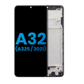 LCD-Display mit Rahmen o. FP für Samsung A32 4G Schwarz Afterm. Incell