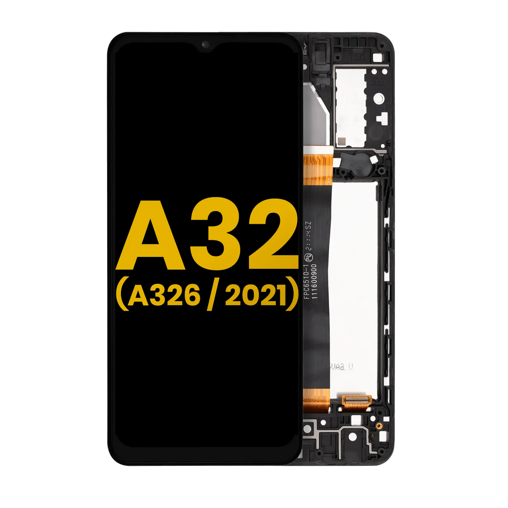 LCD Complete Assembly with Frame for Samsung Galaxy A32 5G (A326 / 2021) (All Models) (Refurbished) (Awesome Black)