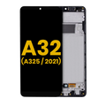 OLED Display with Frame for Samsung Galaxy A32 4G (A325 / 2021) (Refurbished) (Awesome Black)