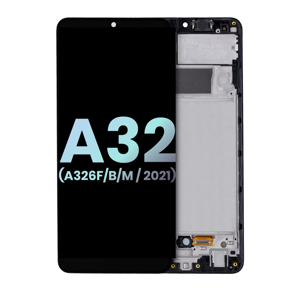 Samsung Galaxy A32 5G LCD-Display mit Rahmen Service Pack Awesome Black