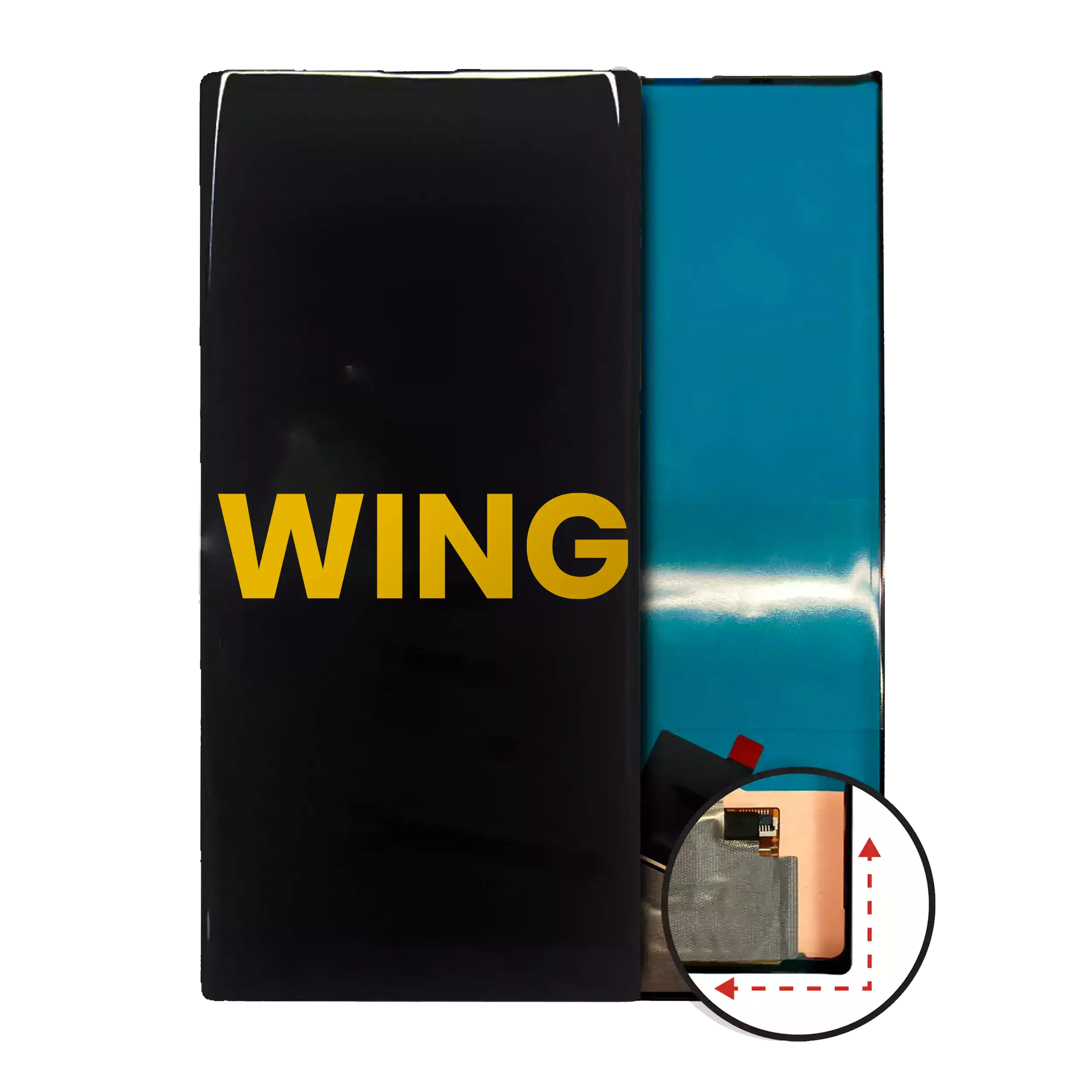 Main Display OLED-Display ohne Rahmen für LG Wing 5G (Refurbished) (Internationale Version) (Alle Farben)