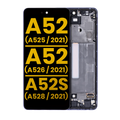 OLED-Display mit Rahmen für Samsung Galaxy A52 Serie (Refurbished) Violett