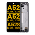 OLED Display with Frame for Samsung Galaxy A52 4G (A525 / 2021) / A52 5G (A526 / 2021) / A52S 5G (A528 / 2021) (Refurbished) (Awesome White)