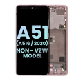 OLED Display with Frame for Samsung Galaxy A51 5G (A516 / 2020) (Non-Verizon 5G UW Frame) (Service Pack) (Prism Cube Pink)