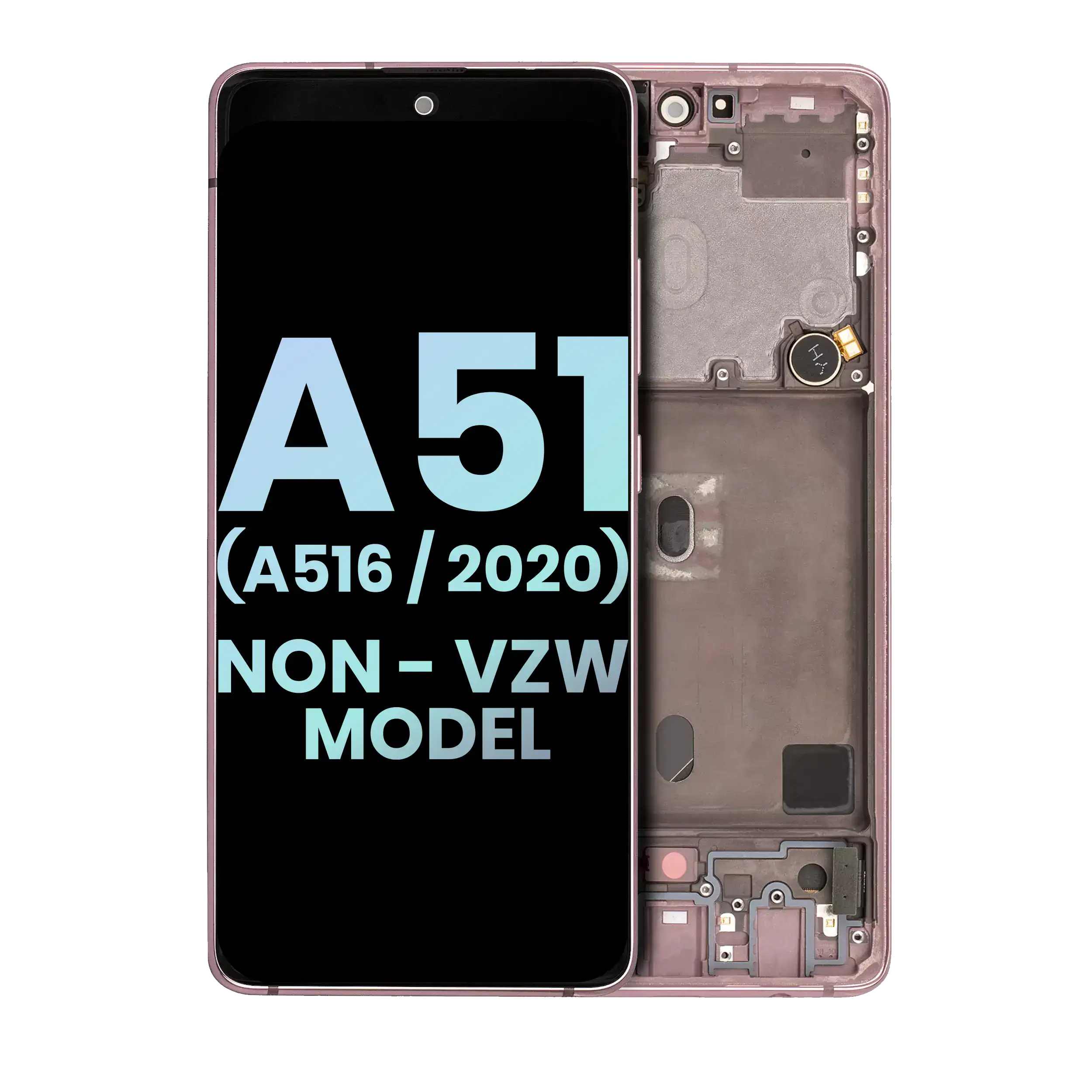 Samsung Galaxy A51 5G OLED-Display mit Rahmen Service Pack Prism Cube Pink