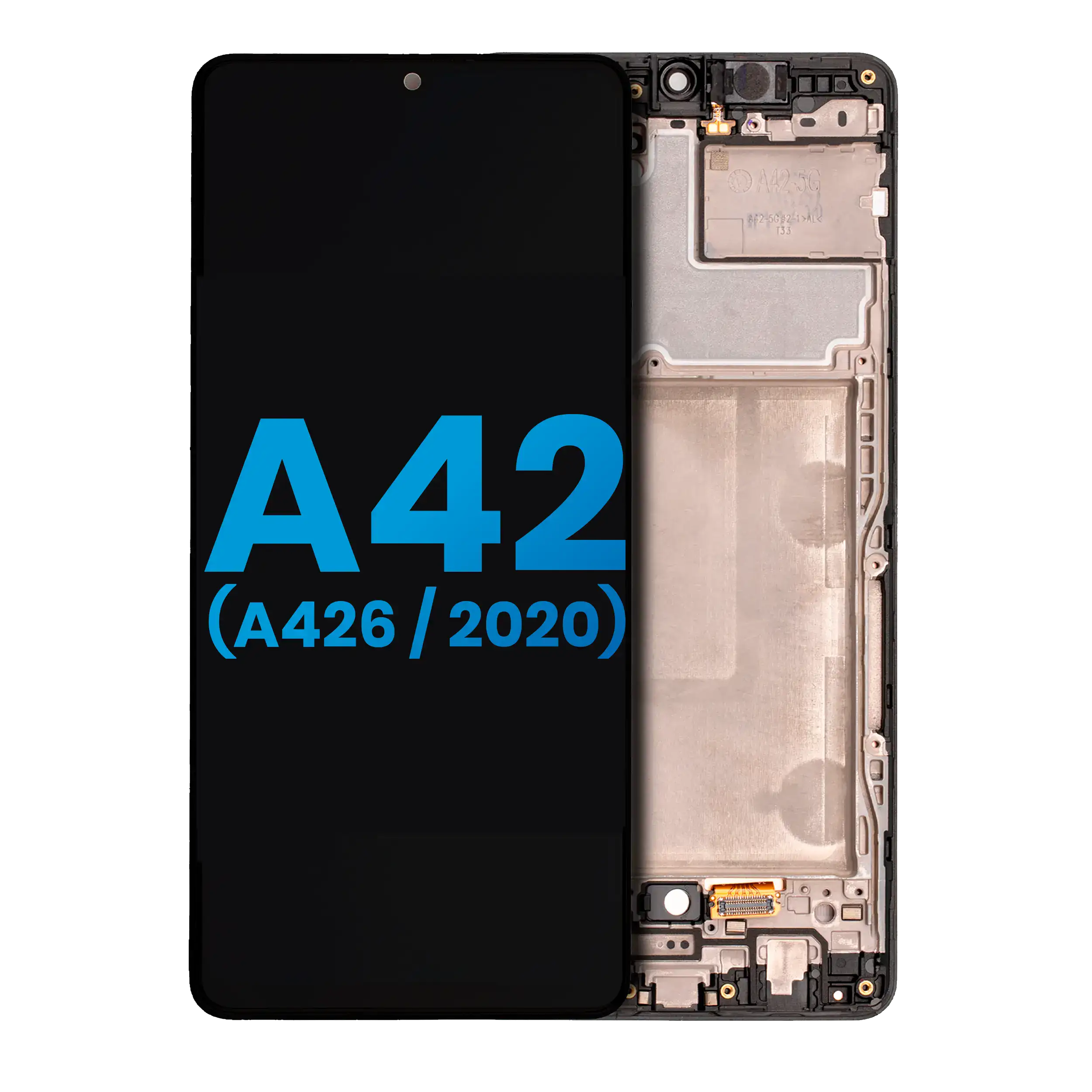 LCD-Display mit Rahmen für Samsung A42 5G - Aftermarket Incell - ohne FP-Sensor