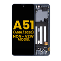 OLED Display with Frame for Samsung Galaxy A51 5G (A516 / 2020) (Non-Verizon 5G UW Frame) (Refurbished) (Prism Cube Black)