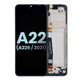 LCD-Display mit Rahmen für Samsung Galaxy A22 5G (Service Pack) (Alle Farben)
