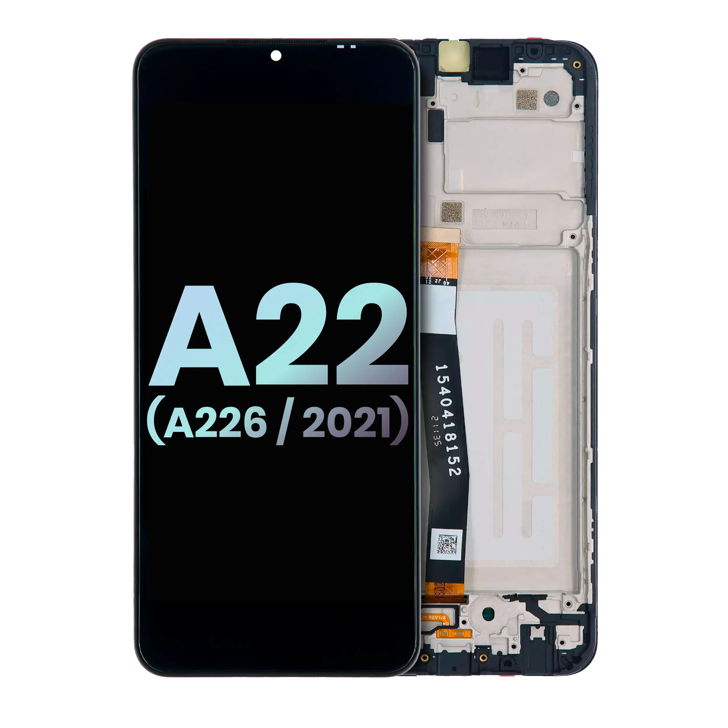 LCD-Display mit Rahmen für Samsung Galaxy A22 5G (Service Pack) (Alle Farben)