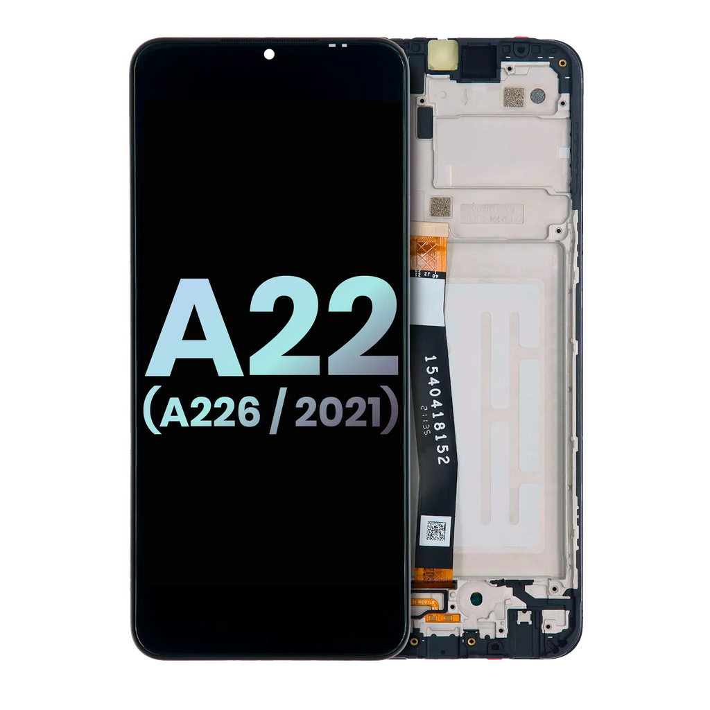 LCD-Display mit Rahmen für Samsung Galaxy A22 5G (Service Pack) (Alle Farben)