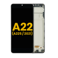 OLED Display with Frame for Samsung Galaxy A22 4G (A225 / 2021) (Refurbished) (All Colours)