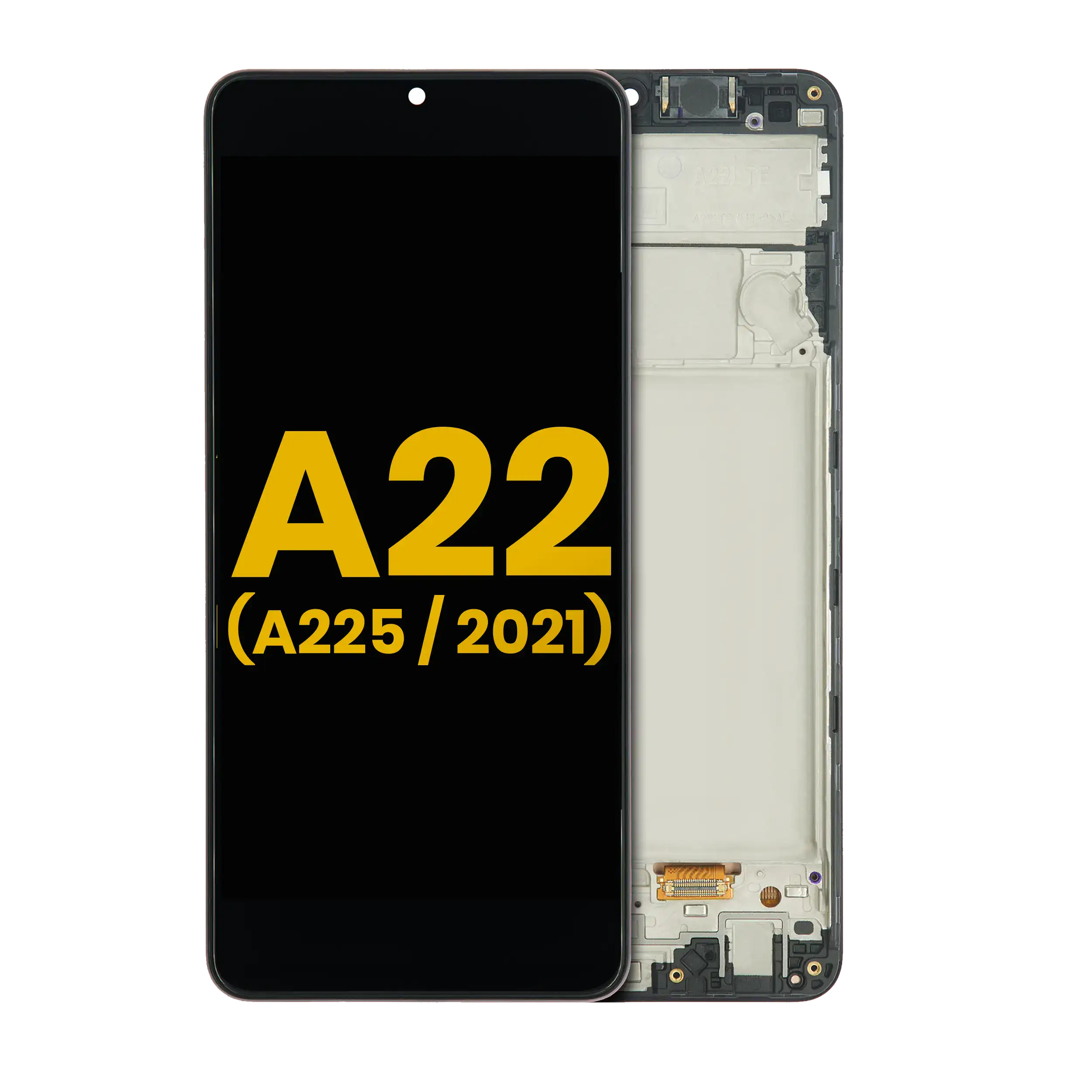 OLED Display with Frame for Samsung Galaxy A22 4G (A225 / 2021) (Refurbished) (All Colours)