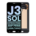 Frameless OLED Display for Samsung Galaxy J3 / Sol 4G / Express Prime / Amp Prime (J320 / 2016) (Service Pack) (Black)