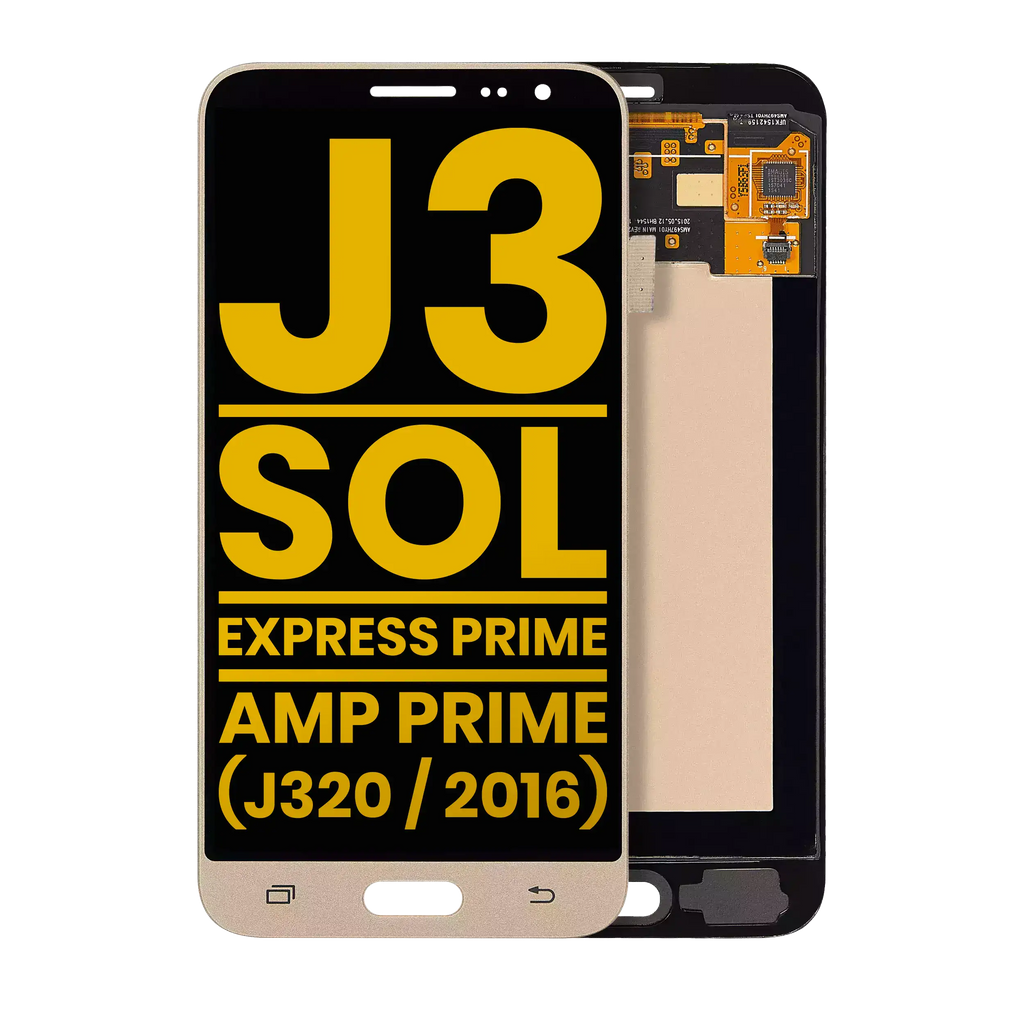 OLED-Display ohne Rahmen Samsung J3 (2016) Refurbished Gold
