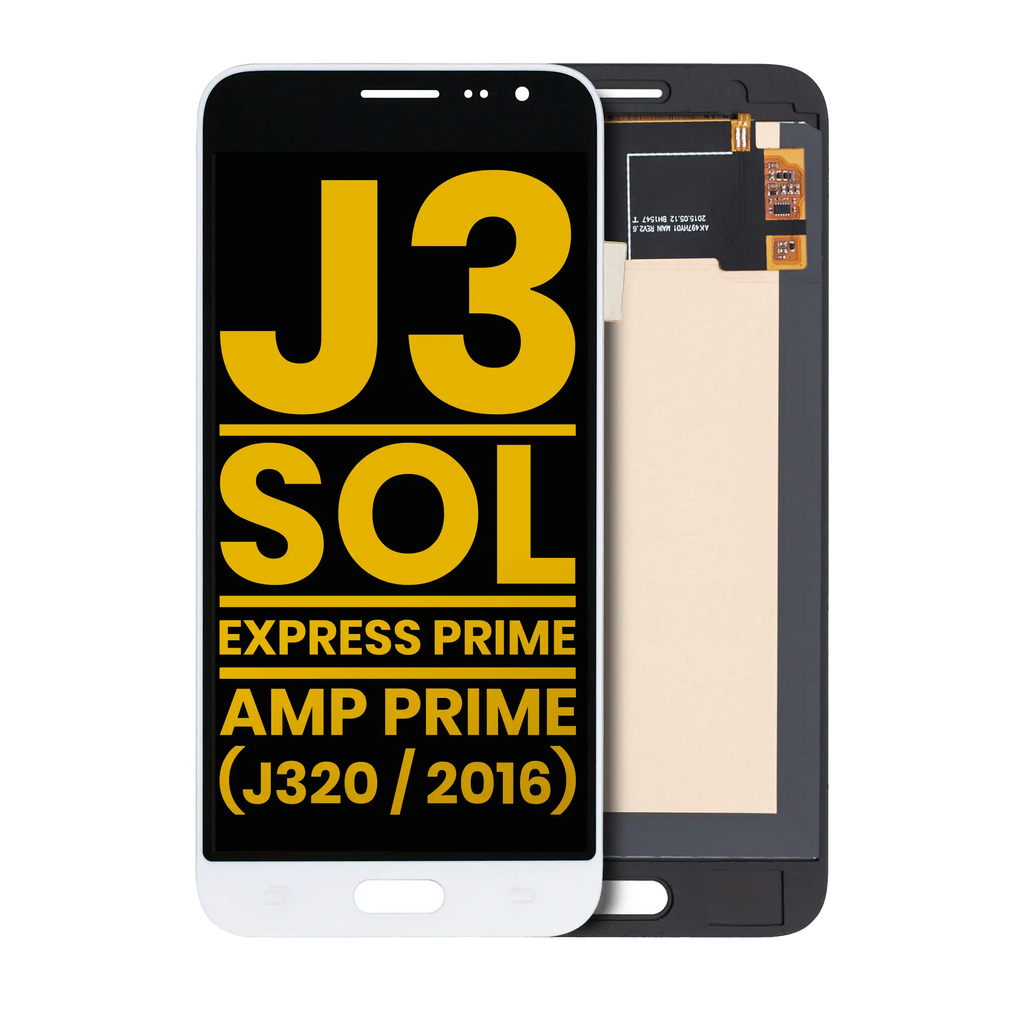 OLED Display without Frame for Samsung Galaxy J3 / Sol 4G / Express Prime / Amp Prime (J320 / 2016) (Refurbished) (White)