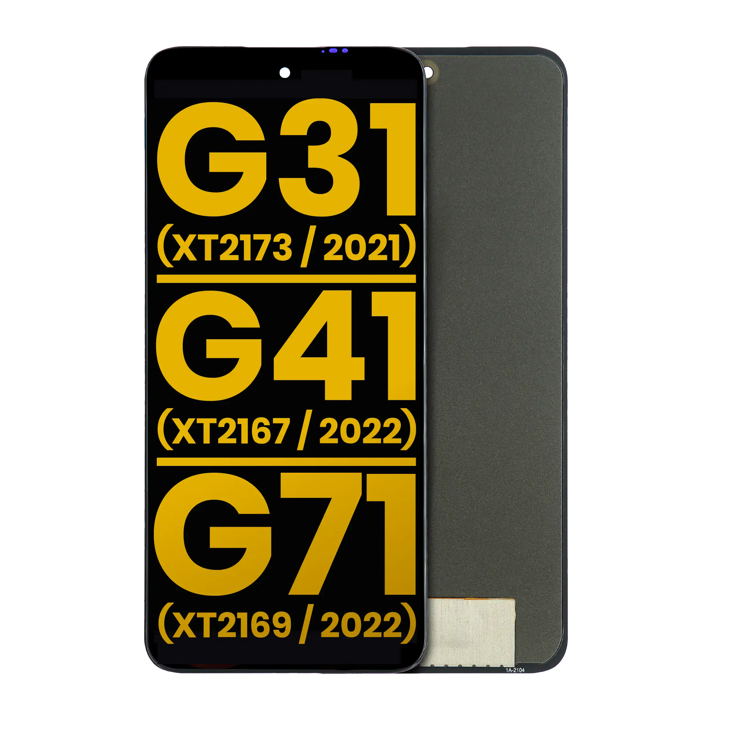 OLED-Aufsatz ohne Rahmen für Motorola Moto G31/G41/G71 5G (Refurbished)
