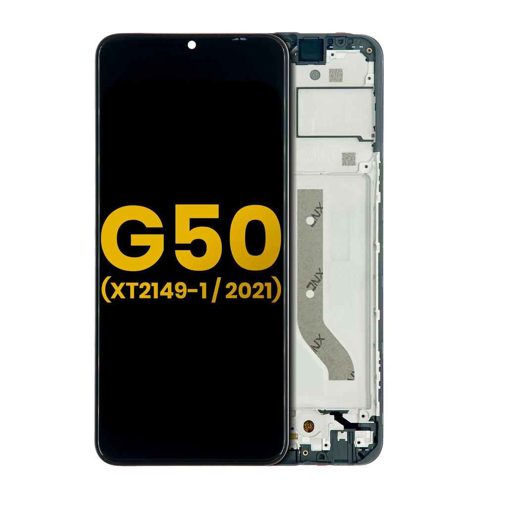 LCD Display with Frame for Motorola Moto G50 5G (XT2149-1 / 2021) (Refurbished) (All Colors)