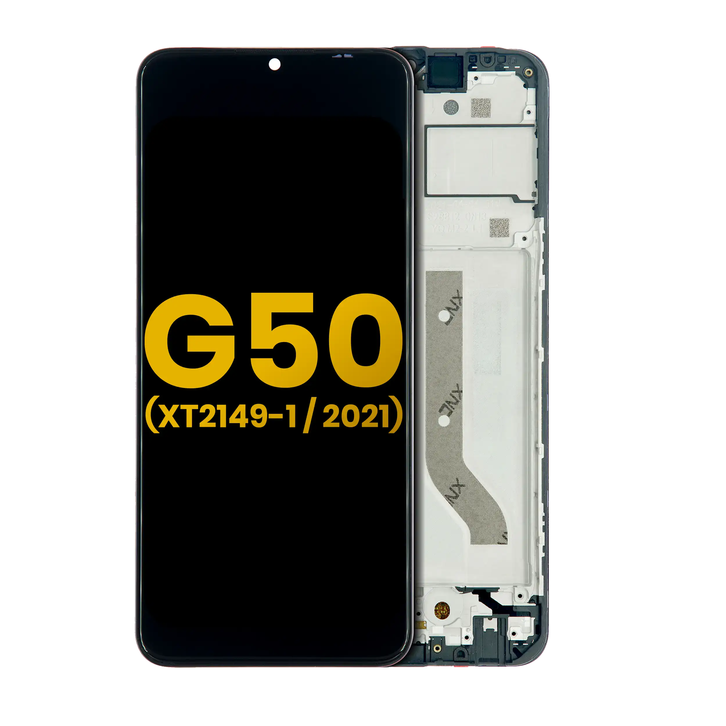 LCD Display with Frame for Motorola Moto G50 5G (XT2149-1 / 2021) (Refurbished) (All Colors)