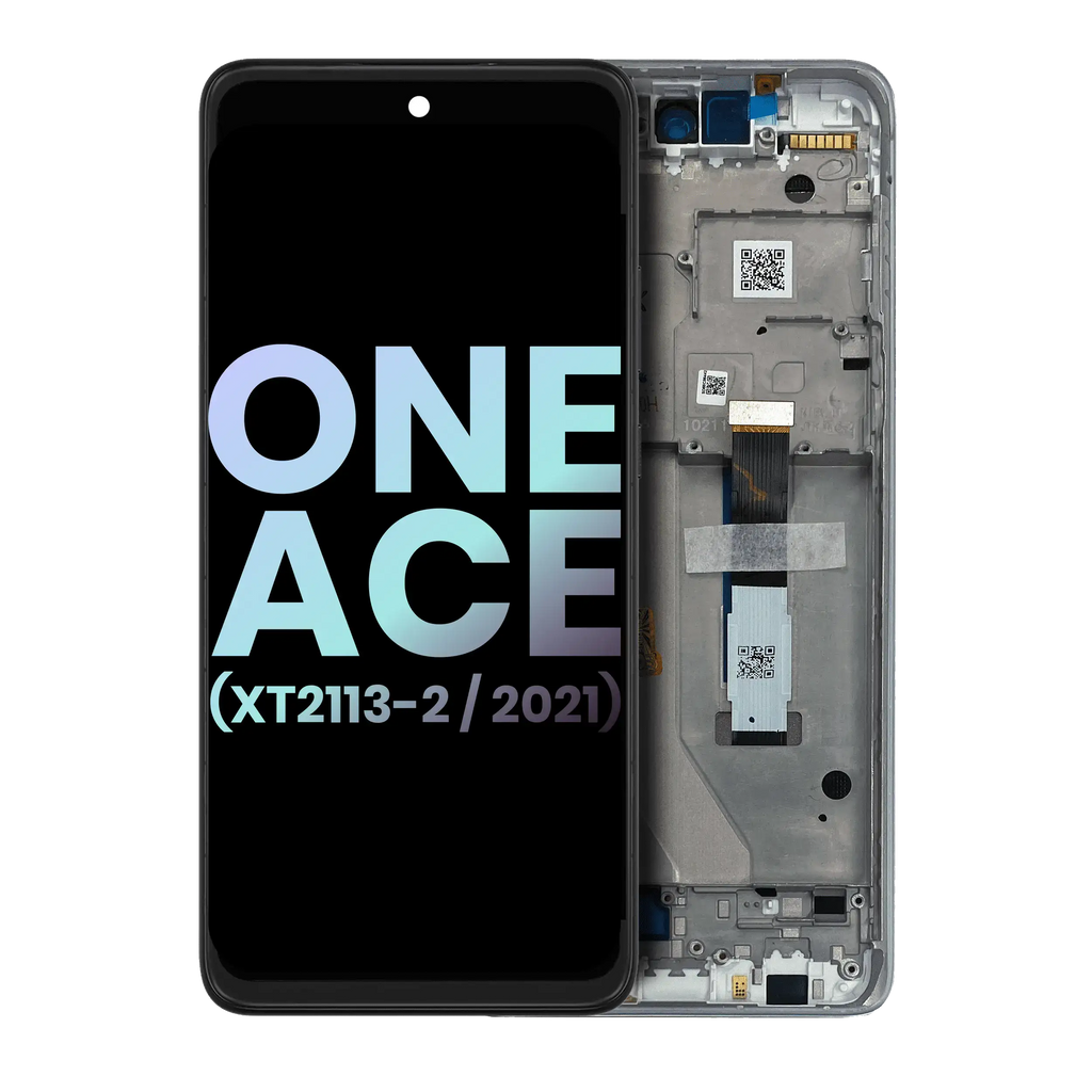 LCD Display with Frame for Motorola One 5G Ace (XT2113-2 / 2021) (Original OEM) (Volcanic Gray)