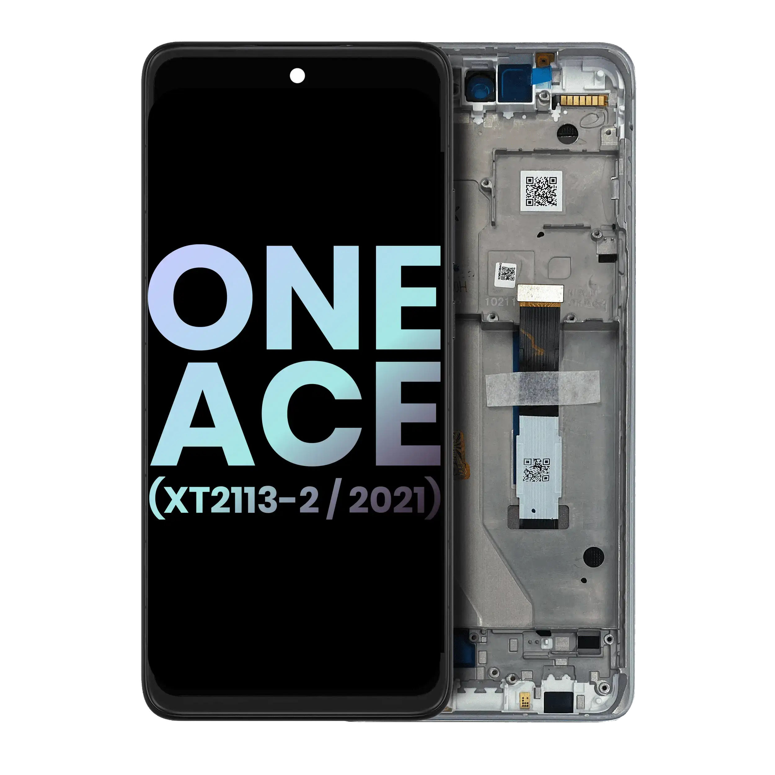 LCD Display with Frame for Motorola One 5G Ace (XT2113-2 / 2021) (Original OEM) (Volcanic Gray)
