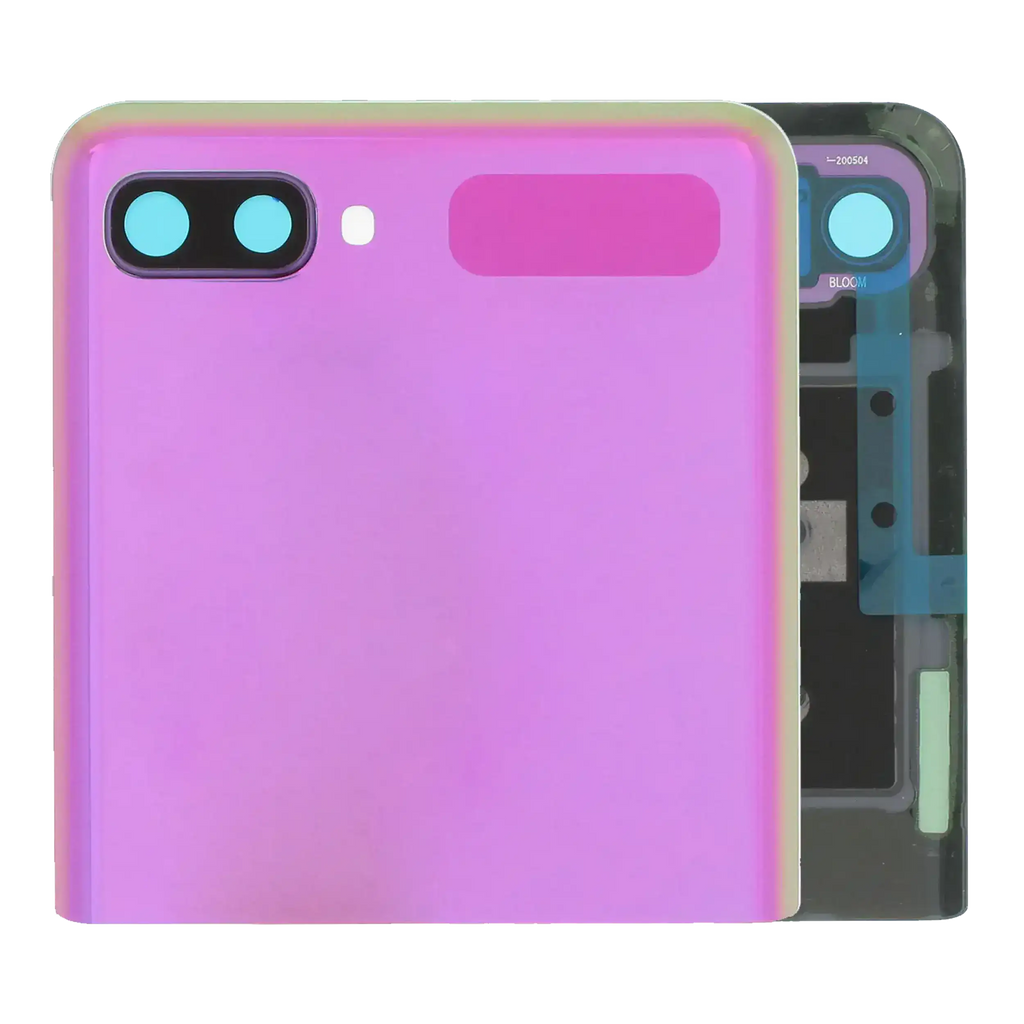 External OLED Display with Frame for Samsung Galaxy Z Flip 4G (F700) / Z Flip 5G (F707) (Service Pack) (Mirror Purple)