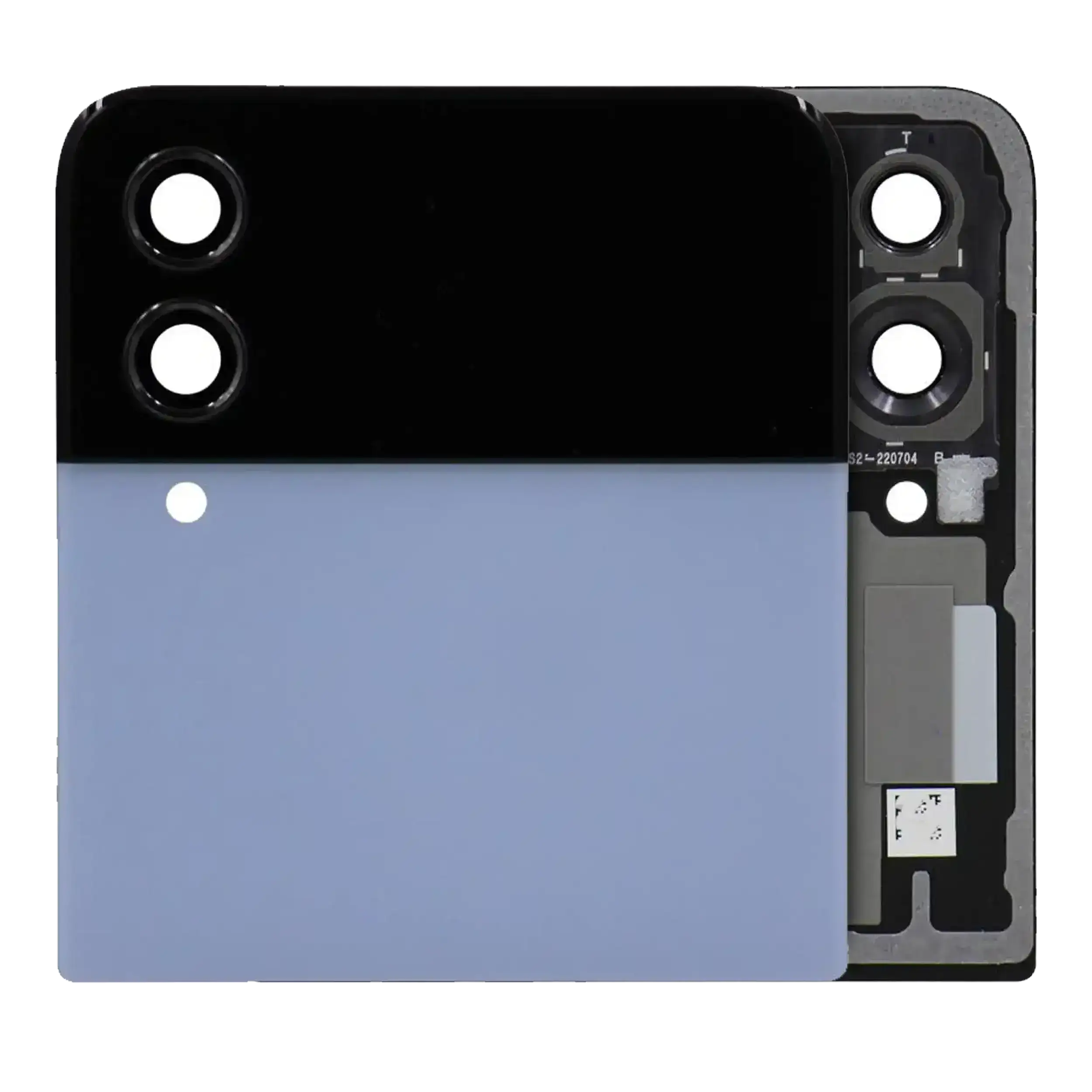 External OLED Display for Samsung Galaxy Z Flip 4 5G (US & International) (Used OEM Pull, B/C Quality) (Blue)