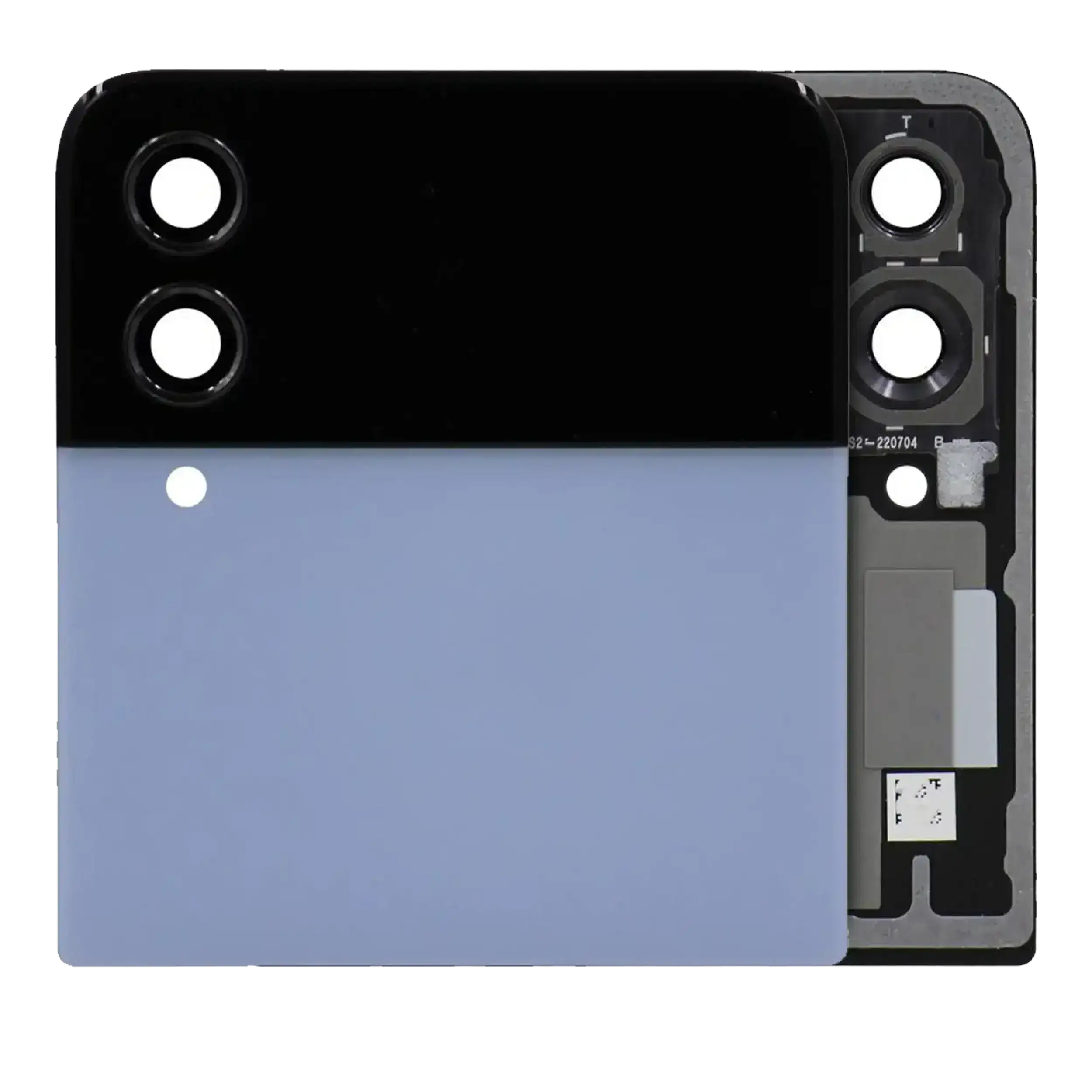 External OLED Display for Samsung Galaxy Z Flip 4 5G (US & International) (Used OEM Pull, Quality A) (Blue)