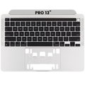 Top Case mit Tastatur für MacBook Pro 13" A2338 (2020) – US-Englisch (Silber)