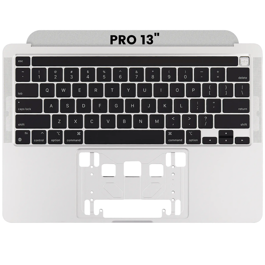 Top Case mit Tastatur für MacBook Pro 13" A2338 (2020) – US-Englisch (Silber)