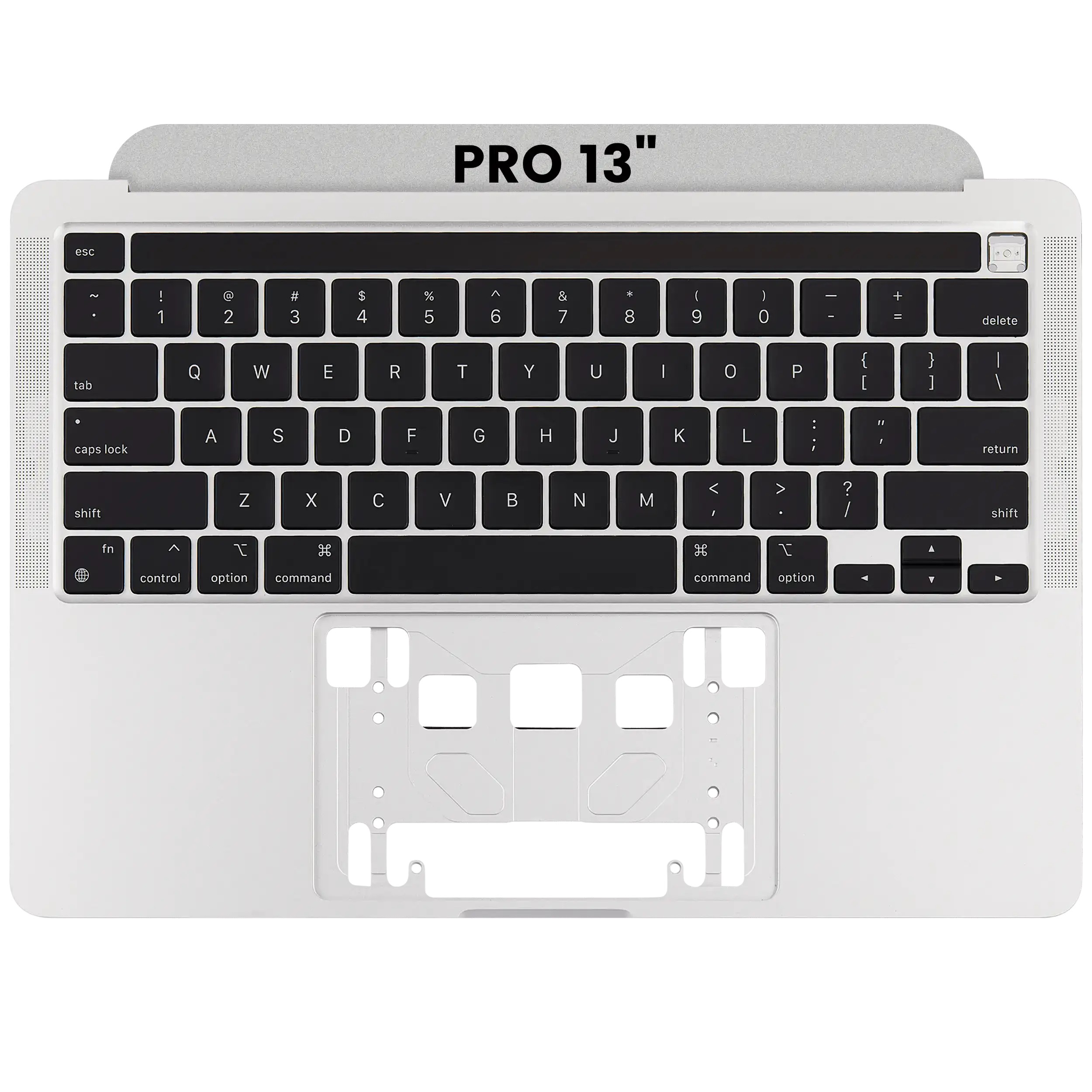 Top Case mit Tastatur für MacBook Pro 13" A2338 (2020) – US-Englisch (Silber)