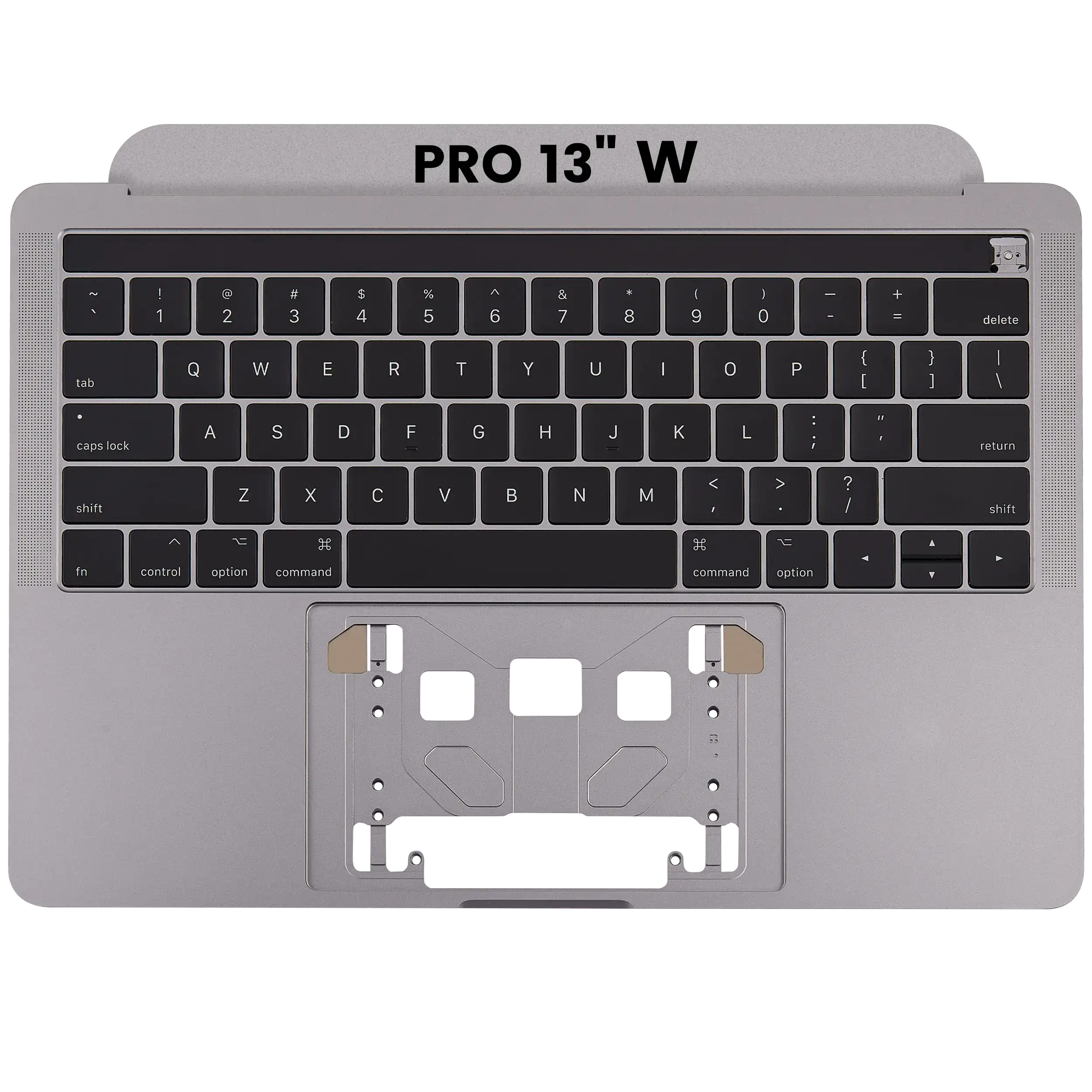 Top Case mit US-Tastatur für MacBook Pro 13" A1706 Space Grau OEM Neuwertig