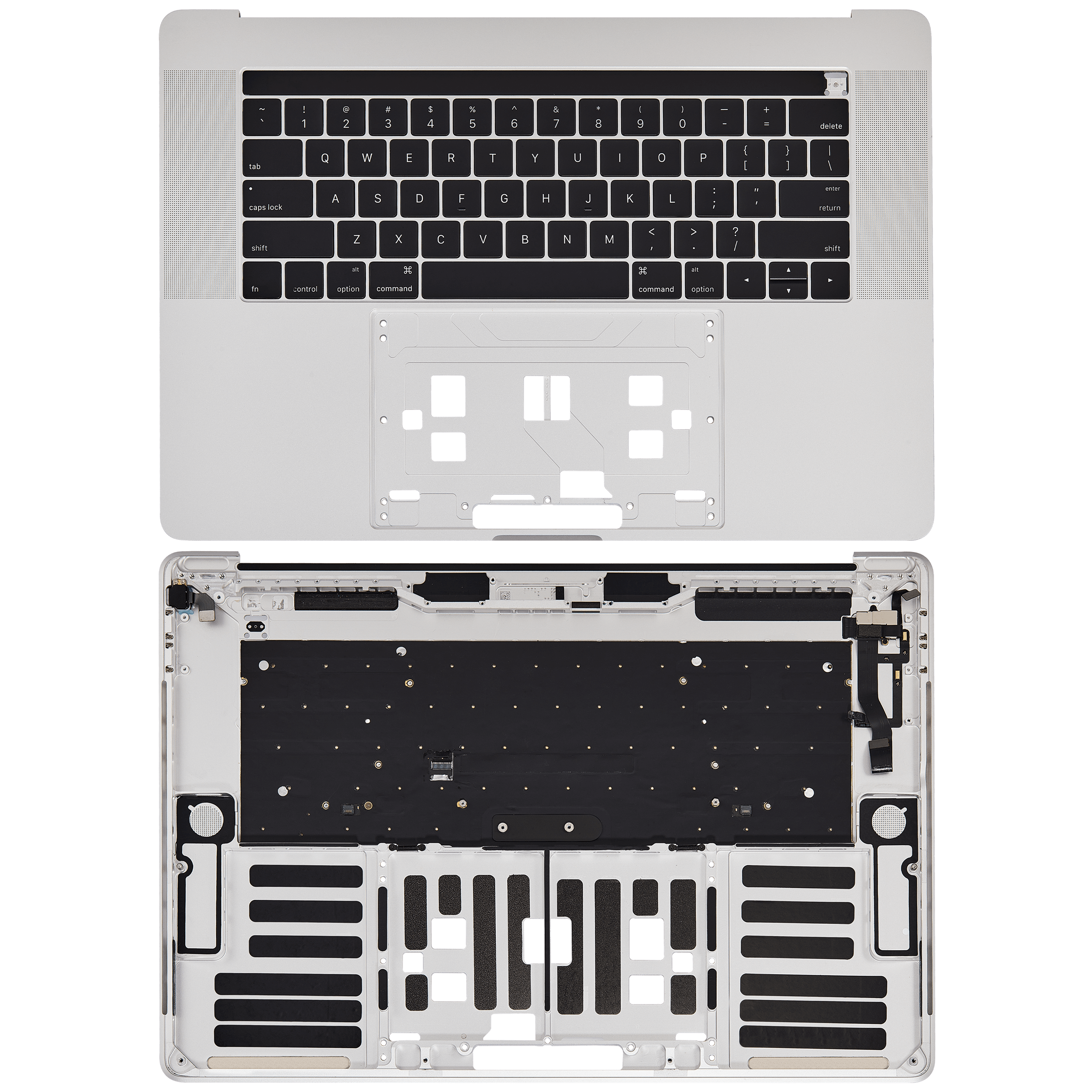 Top Case Tastatur Apple MacBook Pro 15 Zoll A1707 Silber OEM neuwertig