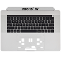 Top Case Tastatur Apple MacBook Pro 15 Zoll A1707 Silber OEM neuwertig