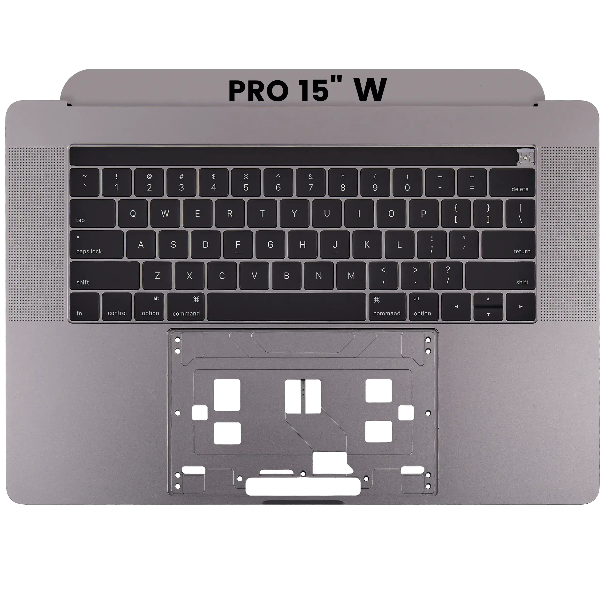 Top Case Tastatur MacBook Pro 15" A1707 (2016-17) US OEM Neuwertig Space Gray