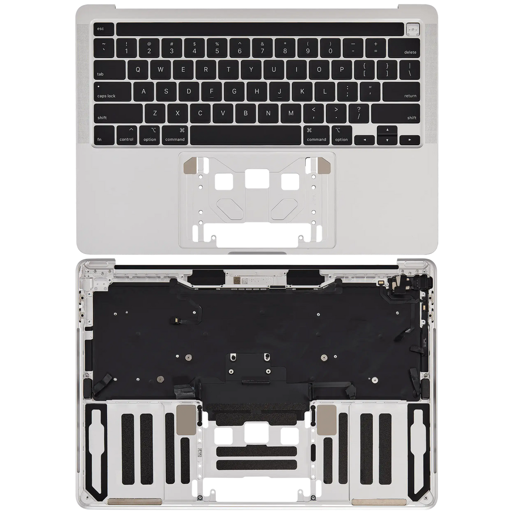 Top Case mit Tastatur für MacBook Pro 13" A2251 (2020) (US-Tastatur) (Silber)