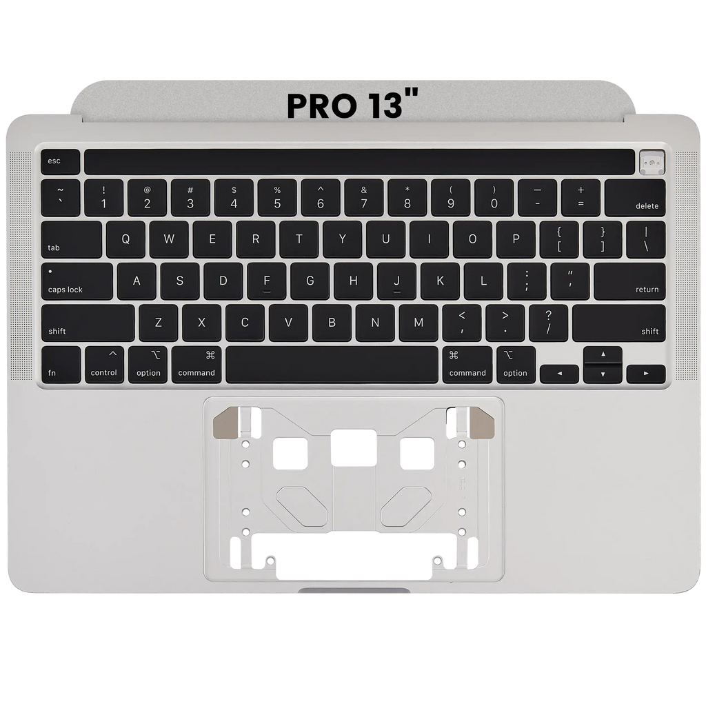 Top Case mit Tastatur für MacBook Pro 13" A2251 (2020) (US-Tastatur) (Silber)