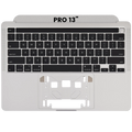 Top Case mit Tastatur für MacBook Pro 13" A2251 (2020) (US-Tastatur) (Silber)