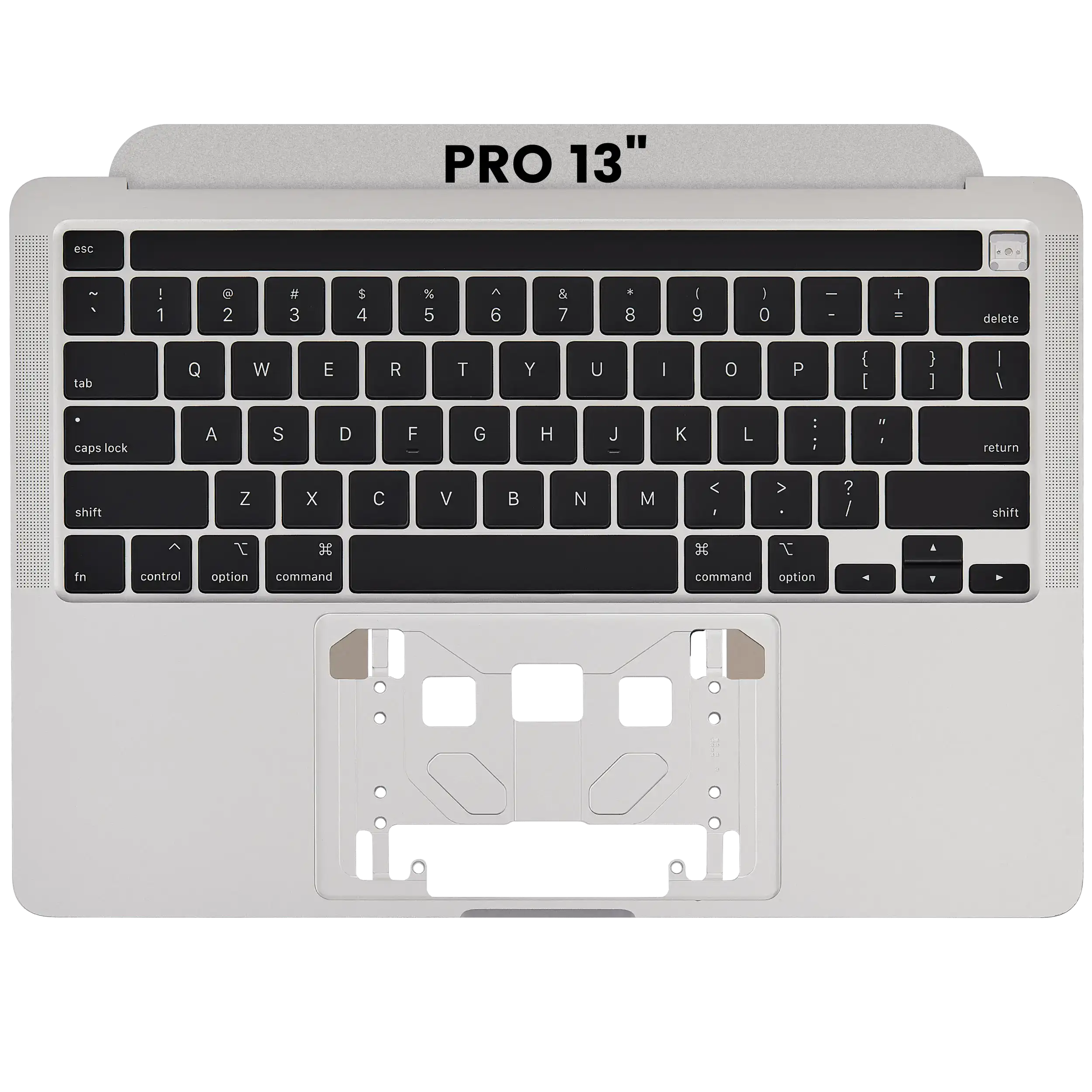Top Case mit Tastatur für MacBook Pro 13" A2251 (2020) (US-Tastatur) (Silber)