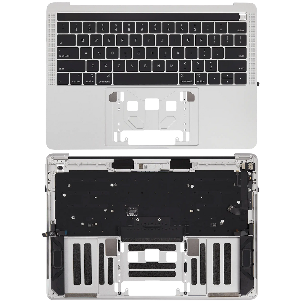 Top Case mit US-Tastatur für MacBook Pro 13 A1989 2018-2019 Silber Neu