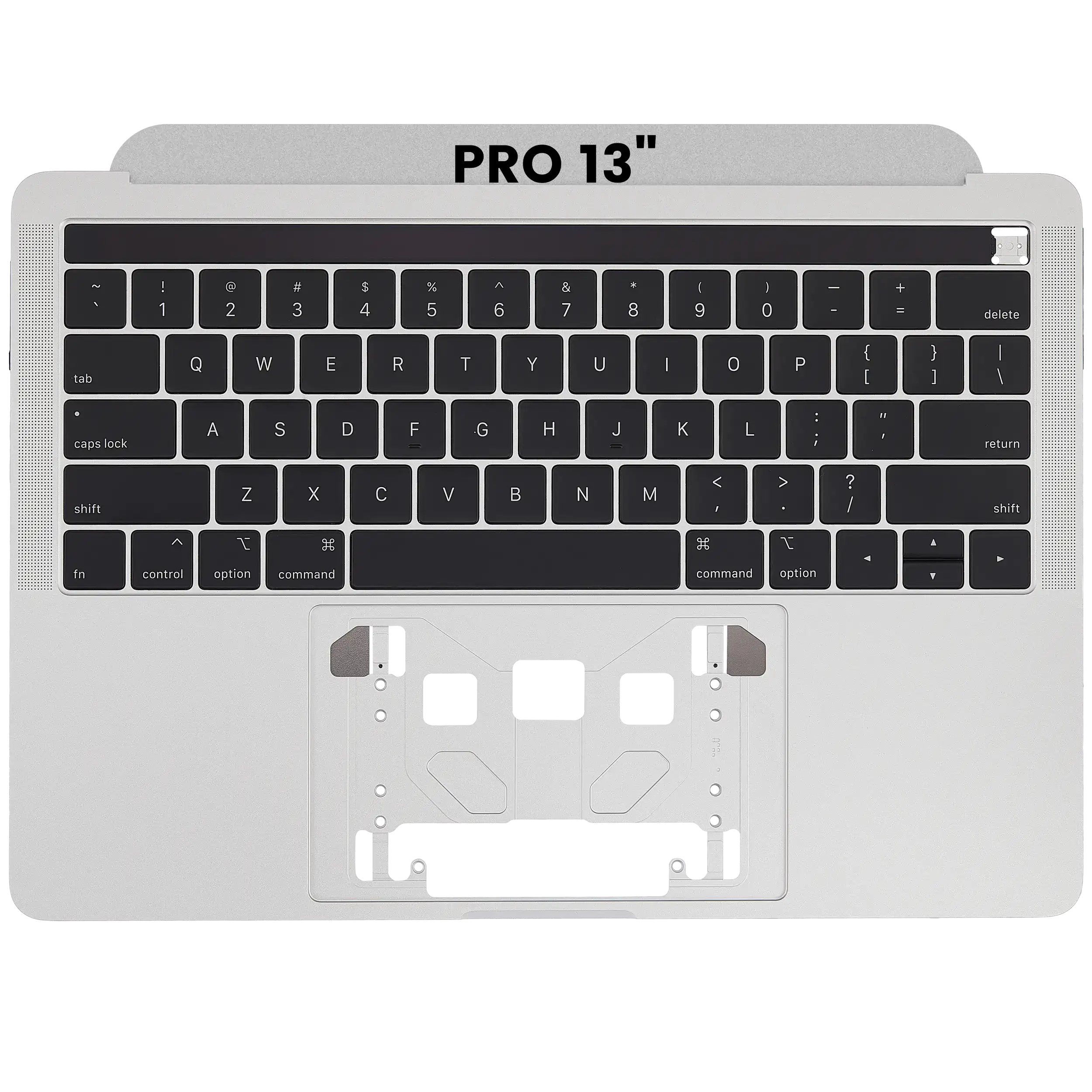Top Case mit US-Tastatur für MacBook Pro 13 A1989 2018-2019 Silber Neu