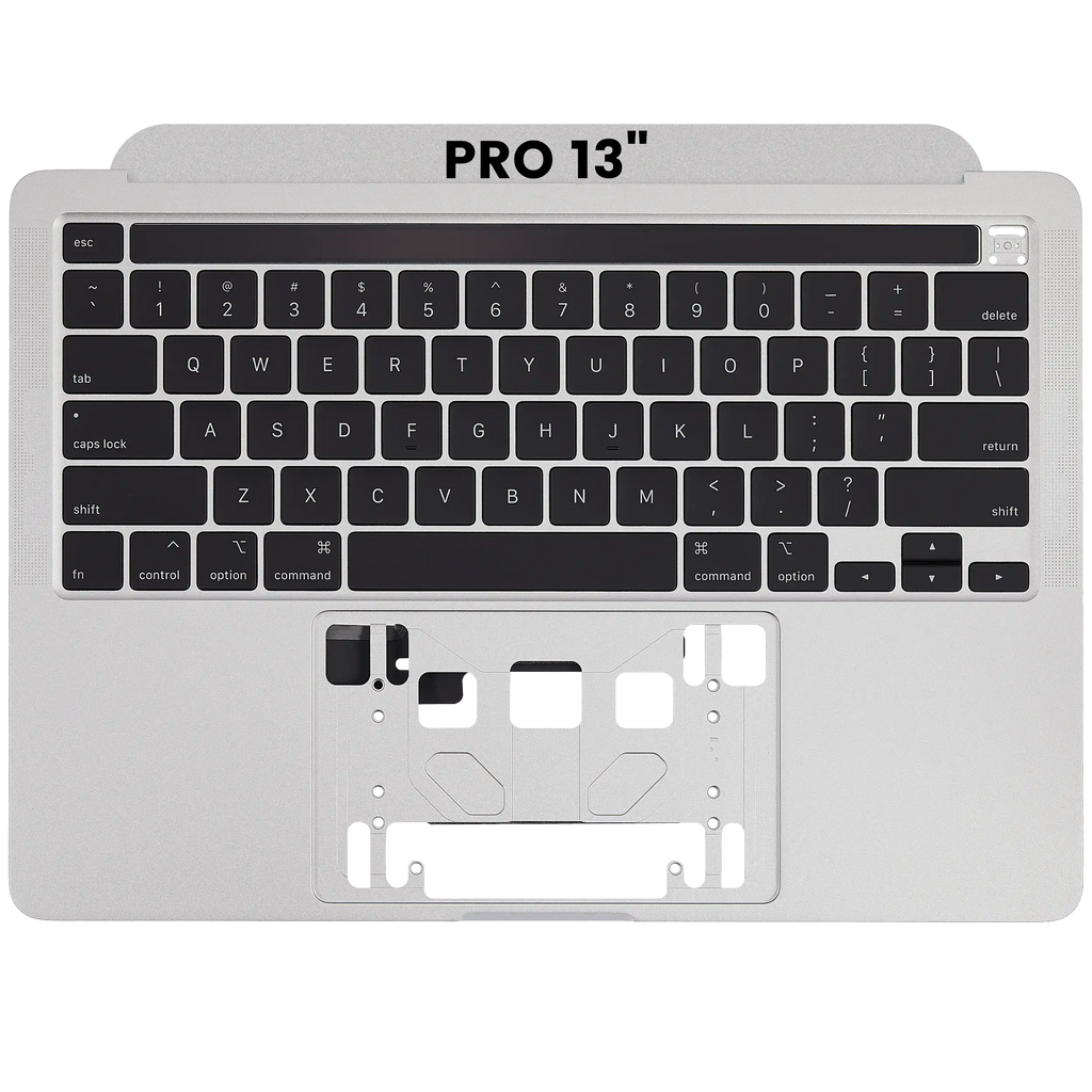 Top Case m. Tastatur f. MacBook Pro 13 A2289, US-Tastatur, Silber, OEM Neuwertig