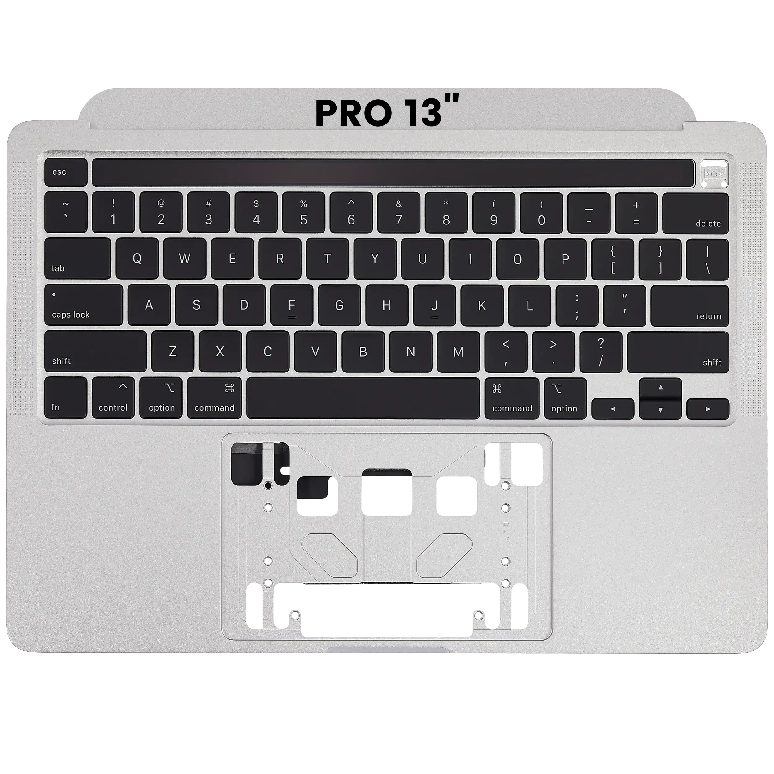 Top Case m. Tastatur f. MacBook Pro 13 A2289, US-Tastatur, Silber, OEM Neuwertig